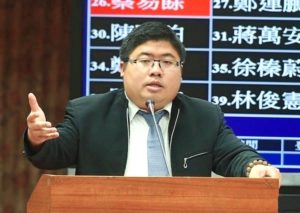 Tsai Yi-yu lors d'une conférence de presse